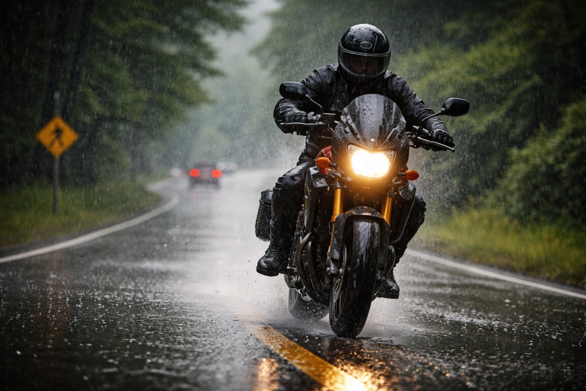 Accidentes de Motocicleta Durante la Temporada de Lluvias en Georgia: Por Qué las Carreteras de Primavera Son Más Peligrosas para los Motociclistas