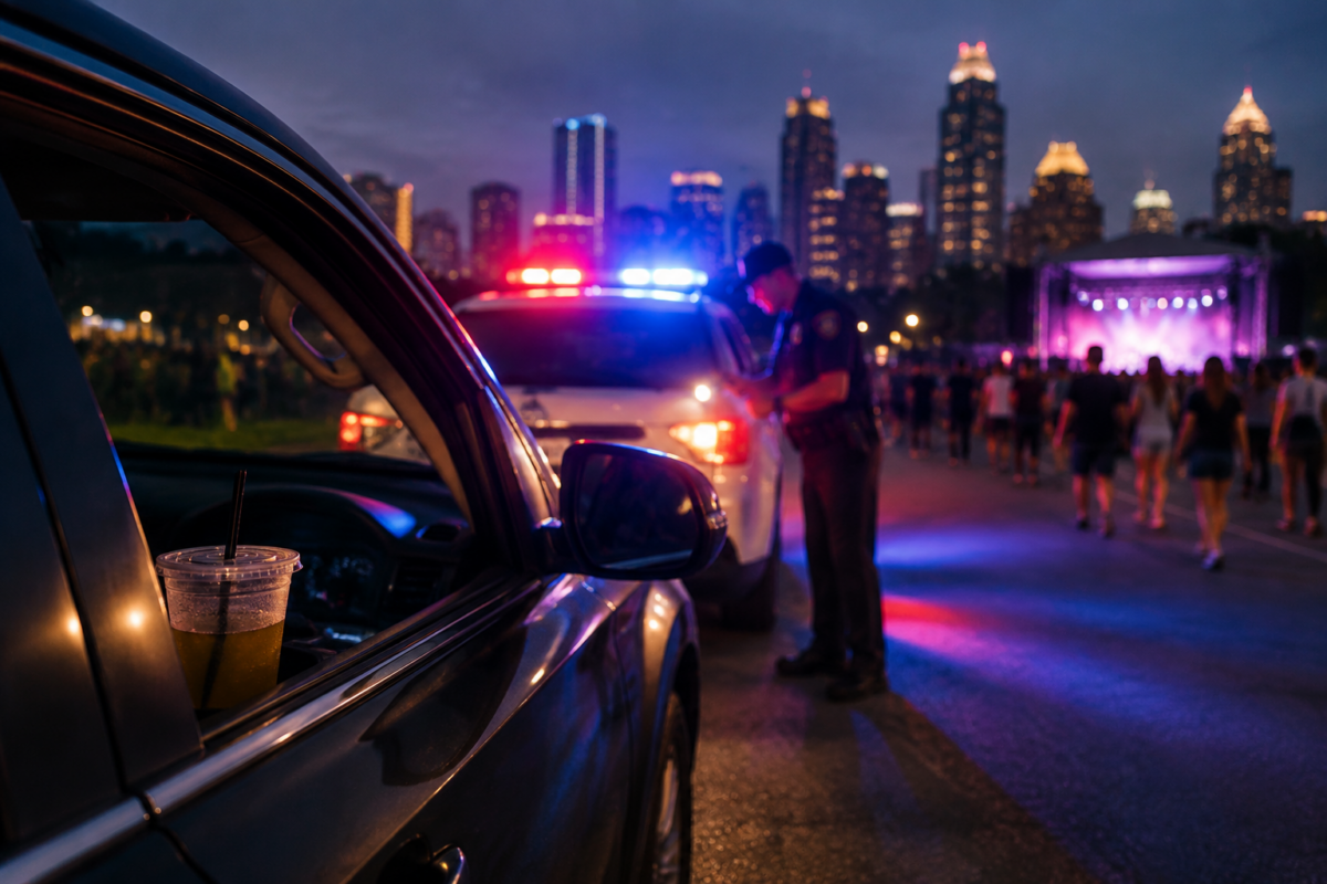 Conciertos de Verano en Atlanta y Arrestos por DUI: Errores Comunes que Cometen los Conductores