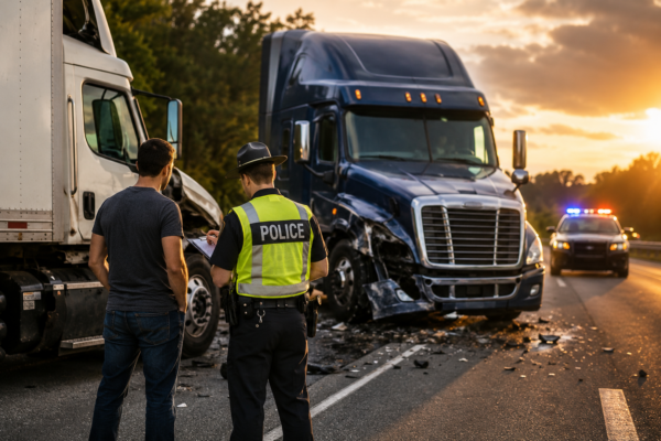 ¿Pueden varios conductores ser responsables de un accidente de camión en Georgia? Entendiendo la culpa compartida
